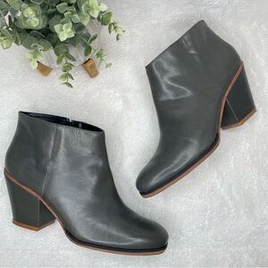 Rachel Comey Mars Ankle Boots Size 7 Dark Gray Clay Anthropologie Low‎ Heel